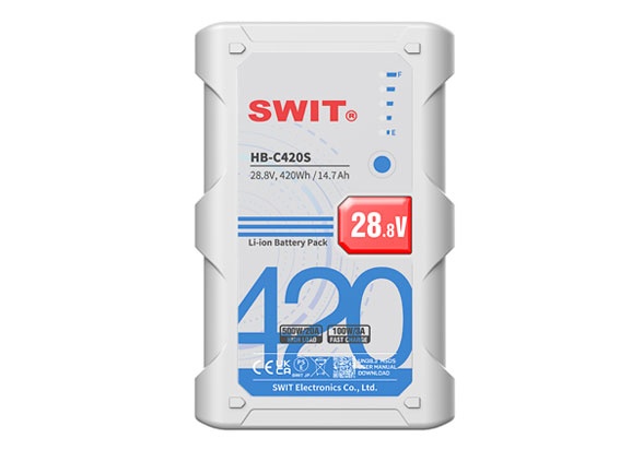 500W高負荷420Wh大容量Vマウントバッテリー